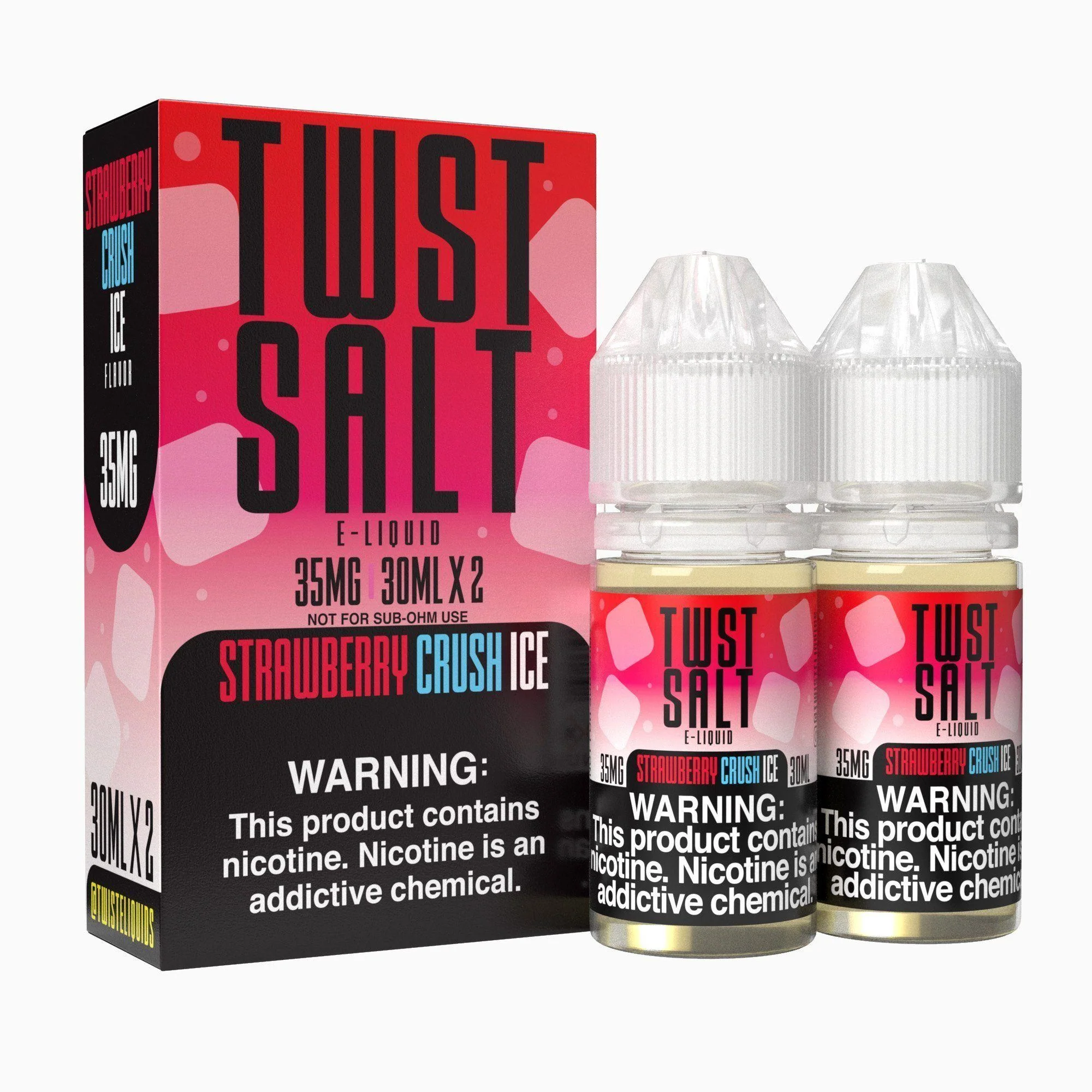 Strawberry Crush Ice Twist Salt E Liquid 60ml Vape Device